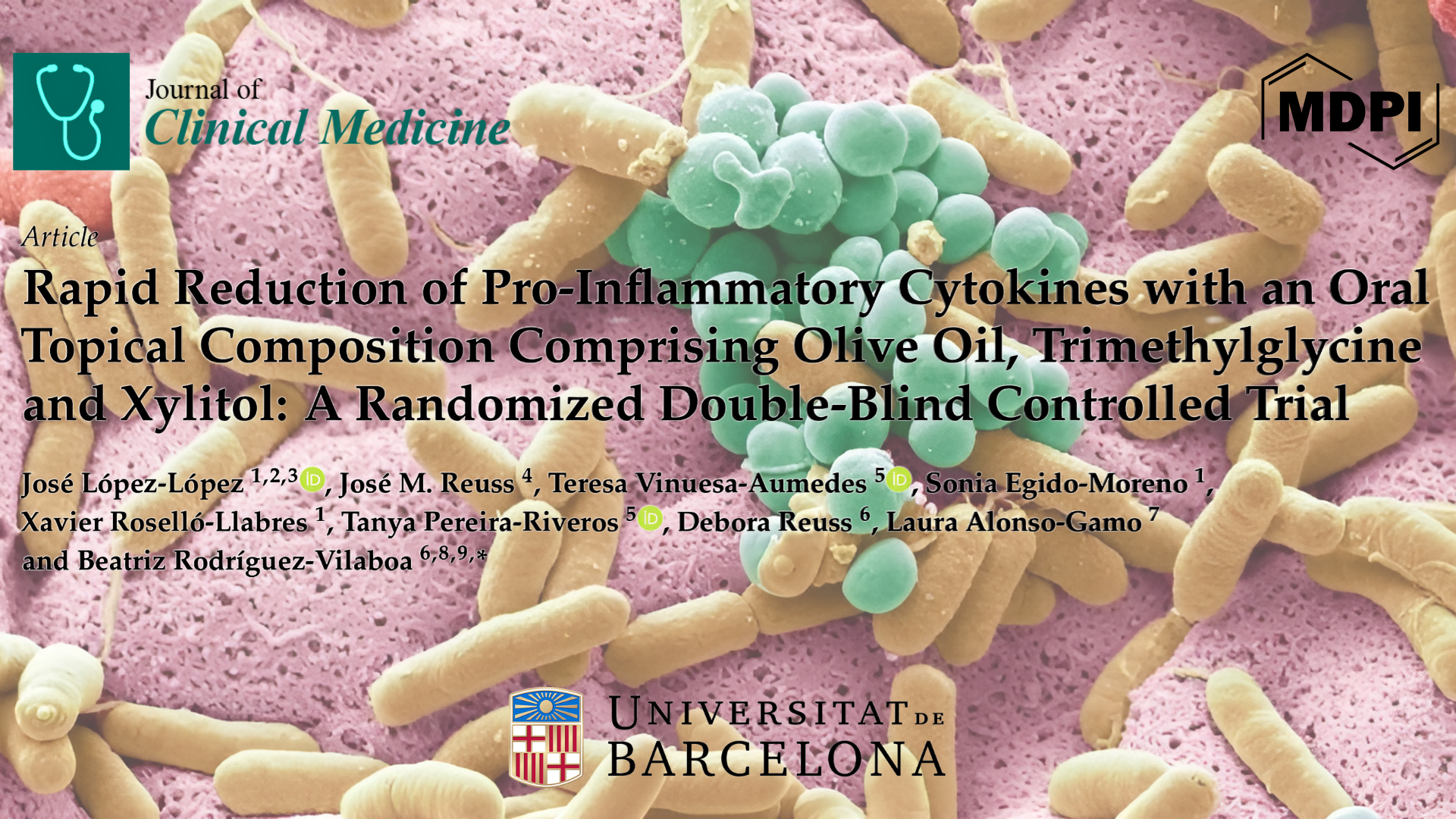 Nueva publicación científica sobre microbiota y salud oral con implicación directa del HOUB.
