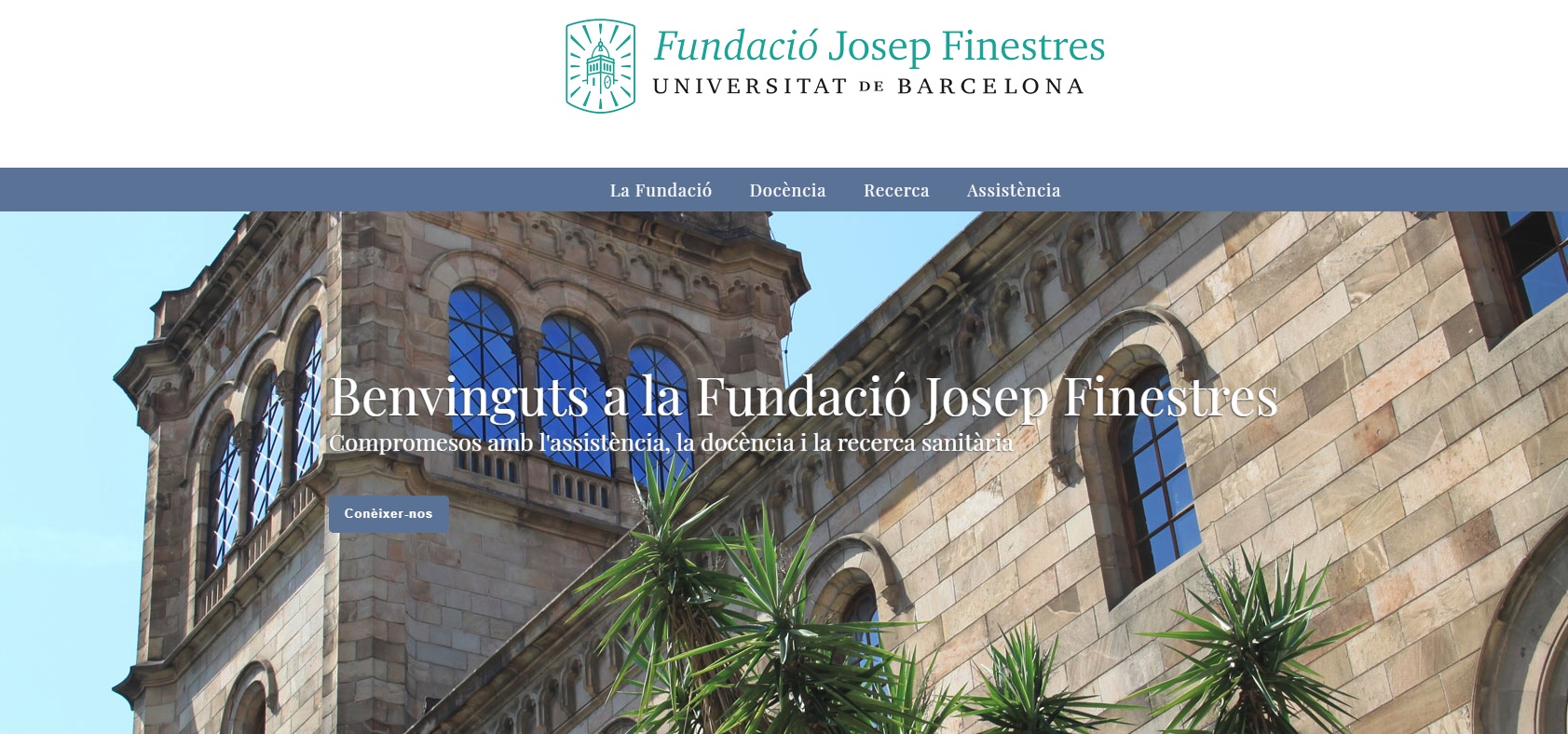 La Fundació Josep Finestres, el Hospital Odontològic UB y el Hospital Podològic UB renuevan sus páginas web.