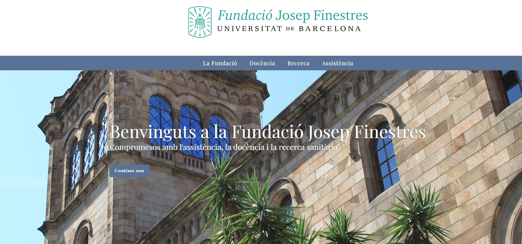 La Fundació Josep Finestres, l'Hospital Odontològic UB i l'Hospital Podològic UB renoven les seves pàgines web.