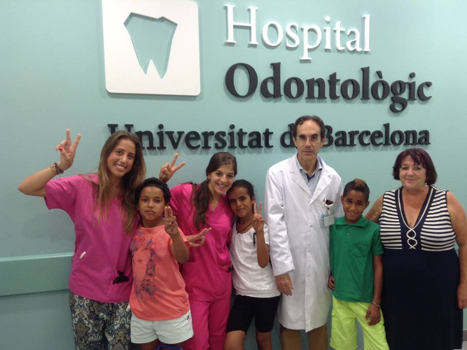 Los niños saharauis en el Hospital Odontológico Universidad de Barcelona