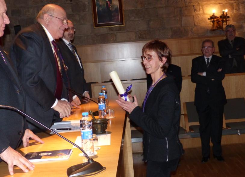Dra.  Silvia Sánchez, nuevo miembro de la Real Academia de Farmacia de Cataluña