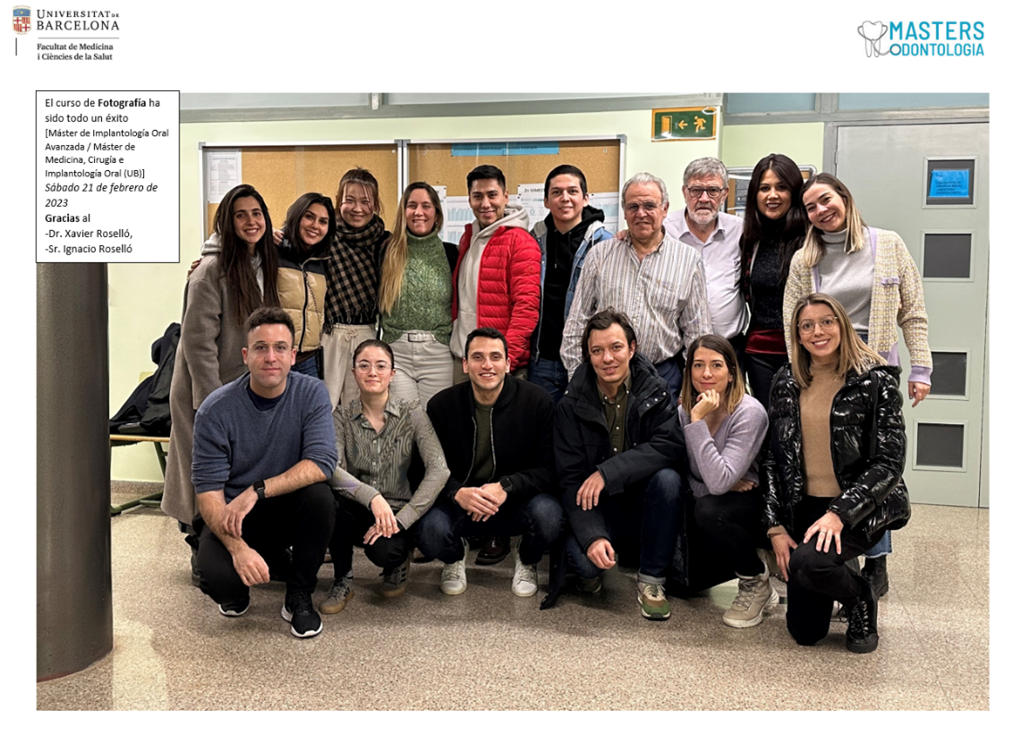 Els estudiants de màster de l'Hospital Odontològic UB, en continua formació.