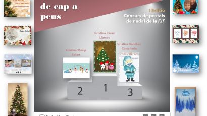 Cristina Pérez, guanyadora de la 1a edició del Concurs de postals de Nadal de la FJF