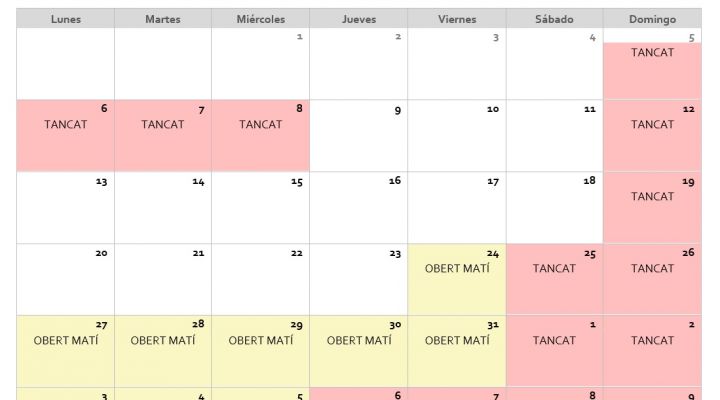 Horarios especiales de diciembre y enero en el Hospital Odontològic UB