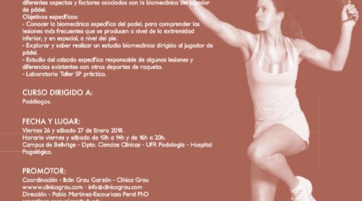 Curs de podologia i biomecànica esportiva en pàdel